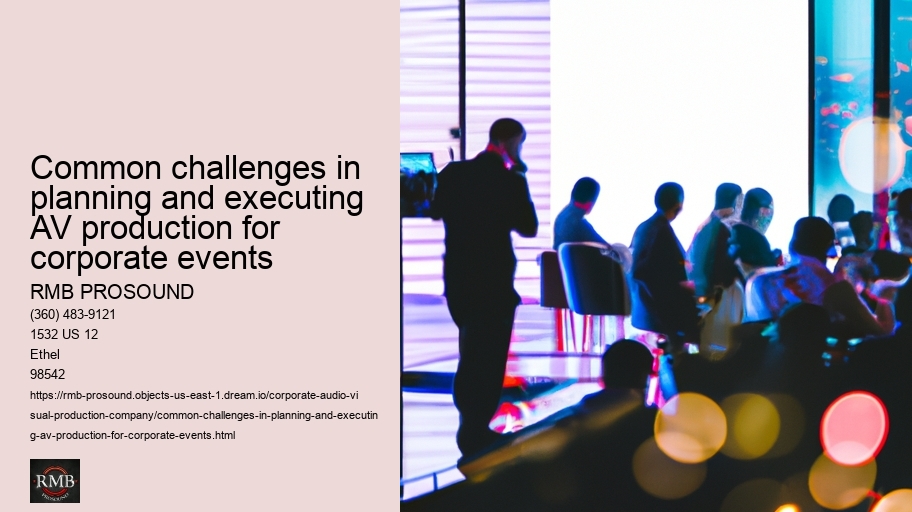 Common challenges in planning and executing AV production for corporate events
