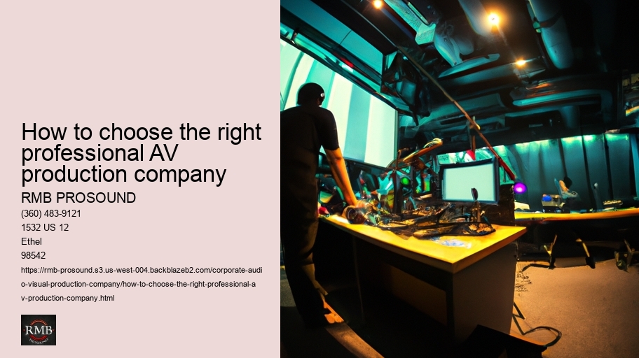 How to choose the right professional AV production company