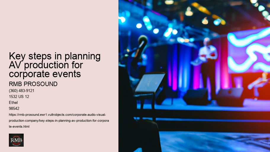 Key steps in planning AV production for corporate events