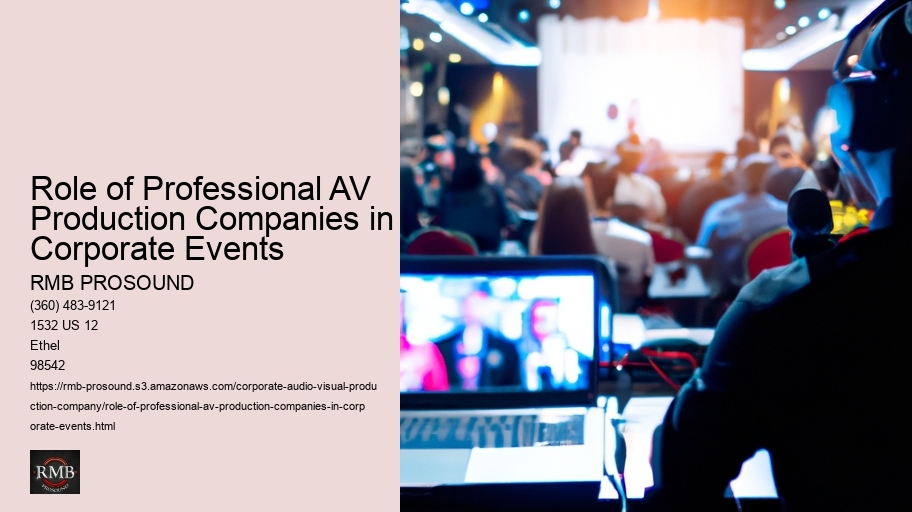 Role of Professional AV Production Companies in Corporate Events